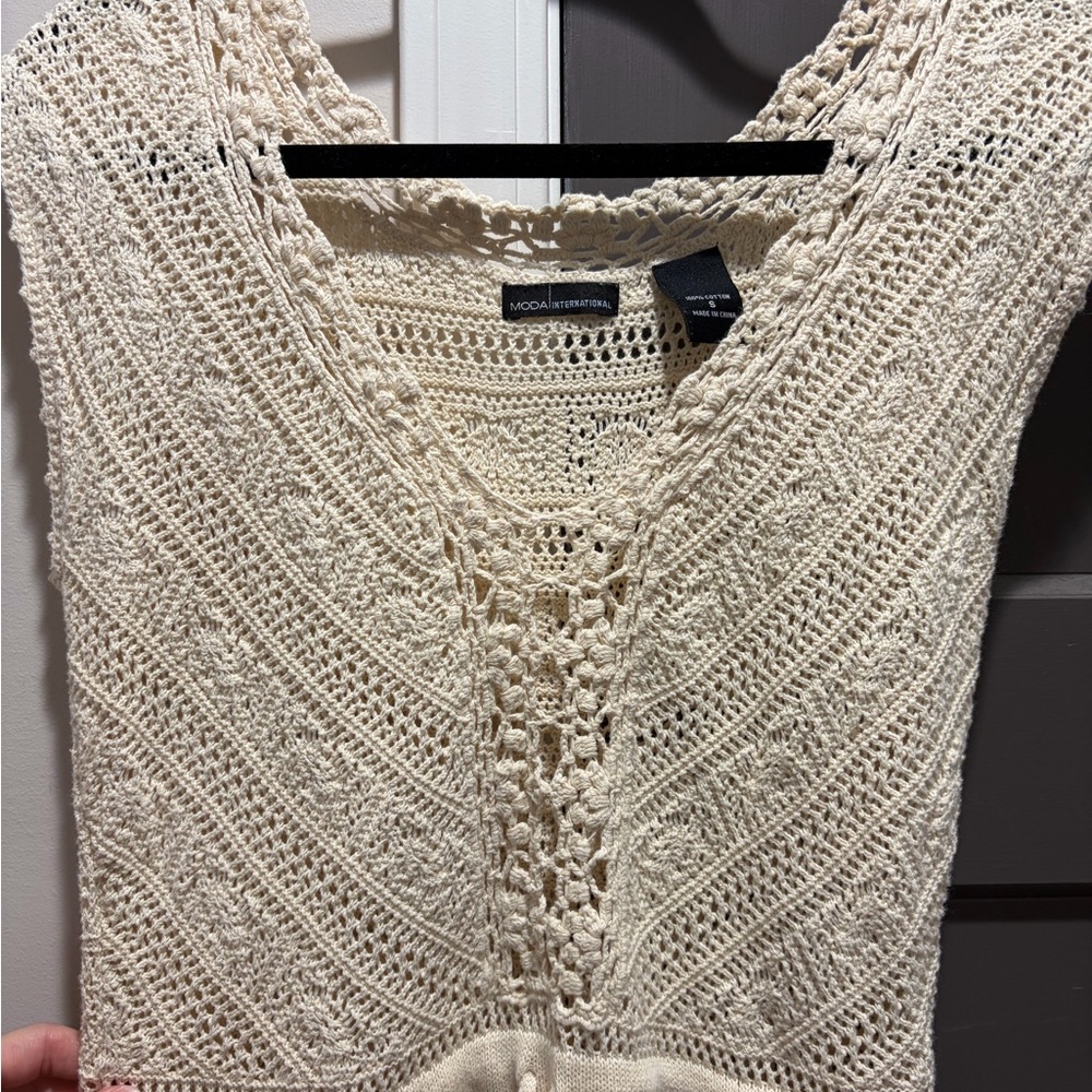 Moda International Cream Knit Dress